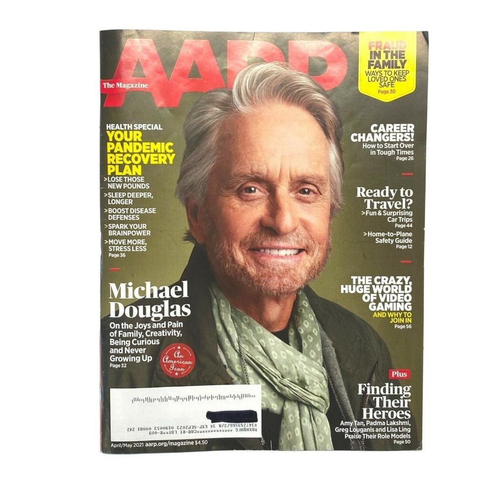 AARP Magazine April May 2021 Michael Douglas Pandemic Recovery Plan